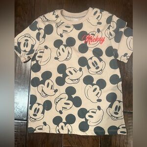 Mickey Mouse Tan Kids T-Shirt